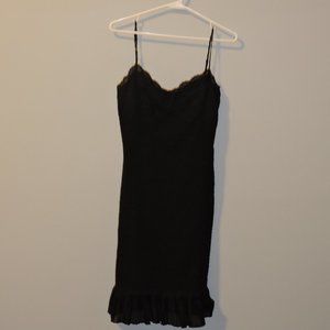 BCBG Black Spaghetti Strap Dress